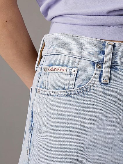 Calvin Klein Calvin Klein Kadın Pamuklu Straight Model 5 Cepli Mavi Jeans J20J225132-1AA