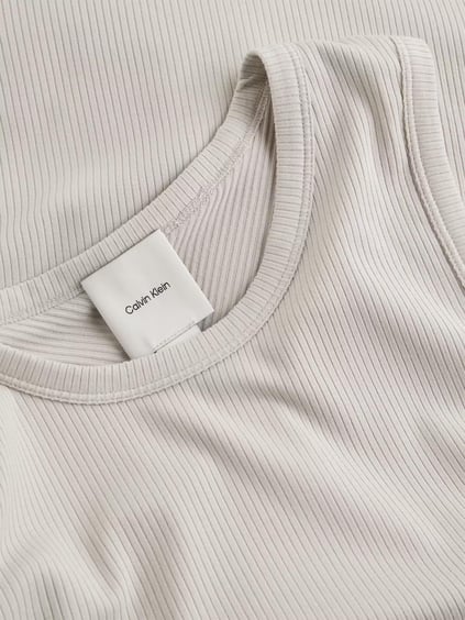 CALVIN KLEIN Calvin Kleın Kadın Pamuklu Yuvarlak Kolsuz Günlük Gri Atlet K20K208054-PE0