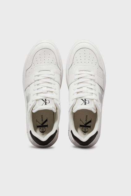 CALVIN KLEIN Calvin Kleın Kadın Platform Taban Nefes Alabilir Deri Beyaz Sneaker YW0YW01641-01W