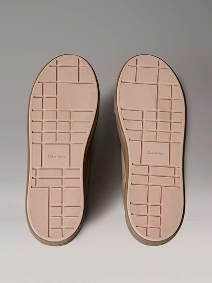 Calvin Klein Calvin Klein Kadın Platform Taban CK Logolu Deri Yeşil Sneaker YW0YW01928-0H8