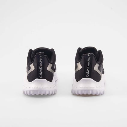 CALVIN KLEIN Calvin Kleın Kadın Rahat Taban Marka Logolu Bağcıklı Siyah Sneaker YW0YW01442-0GN