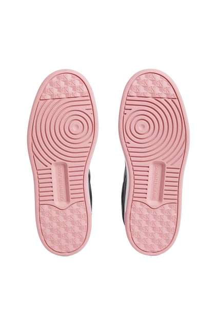 Calvin Klein Calvin Kleın Kadın Rahat Taban Nefes Alabilen Düşük Bilekli Deri Siyah Sneaker YW0YW01650-00U