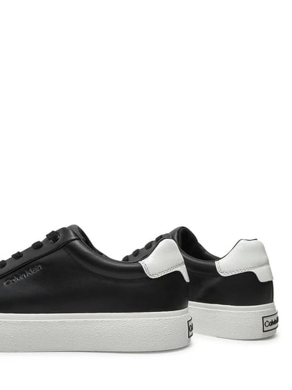 Calvin Klein Calvin Kleın Kadın Rahat Düz Taban Deri Siyah Sneaker HW0HW02439-0GS