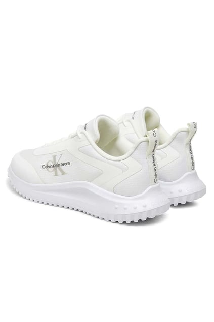 Calvin Klein Calvin Kleın Kadın Rahat Taban Marka Logolu Bağcıklı Beyaz Sneaker YW0YW01442-0K4