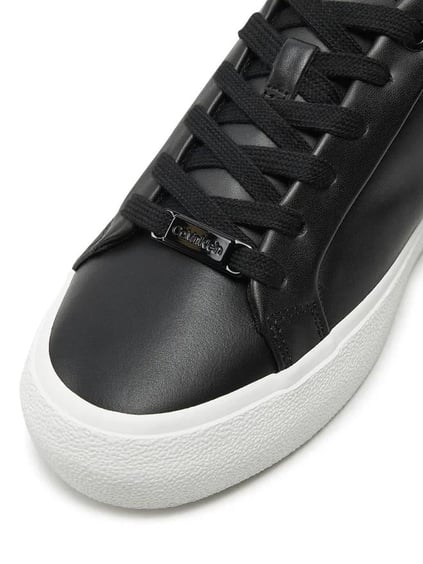 Calvin Klein Calvin Kleın Kadın Rahat Düz Taban Deri Siyah Sneaker HW0HW02439-0GS