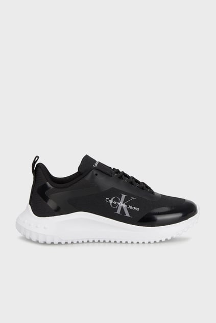 Calvin Klein Calvin Klein Kadın Rahat Taban Marka Logolu Bağcıklı Siyah Sneaker YW0YW01442-BEH