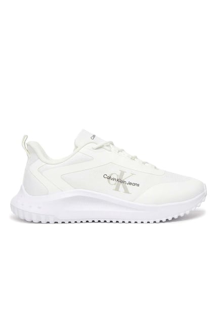 Calvin Klein Calvin Kleın Kadın Rahat Taban Marka Logolu Bağcıklı Beyaz Sneaker YW0YW01442-0K4
