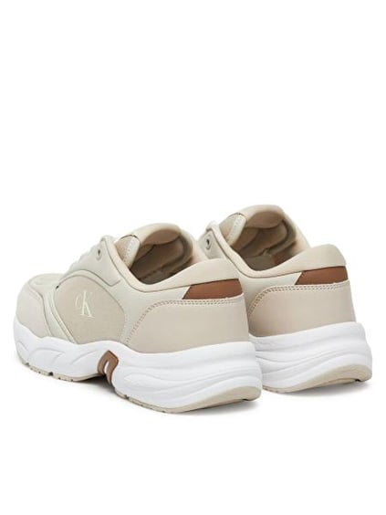 Calvin Klein Calvin Klein Kadın Renk Geçişli Orta Topuk Rahat Kalın Taban CK Yazı Detaylı Bej Sneaker YW0YW01743-0F8
