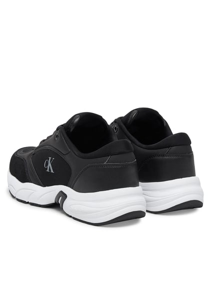 Calvin Klein Calvin Klein Kadın Renk Geçişli Orta Topuk Rahat Kalın Taban CK Yazı Detaylı Siyah Sneaker YW0YW01743-BEH