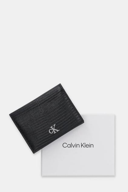 Calvin Klein Calvin Klein Kadın RFID Korumalı Dahili Kart Bölmeli %100 Deri Siyah Kartlık LV04F1068G-UB1
