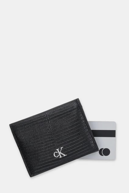 Calvin Klein Calvin Klein Kadın RFID Korumalı Dahili Kart Bölmeli %100 Deri Siyah Kartlık LV04F1068G-UB1