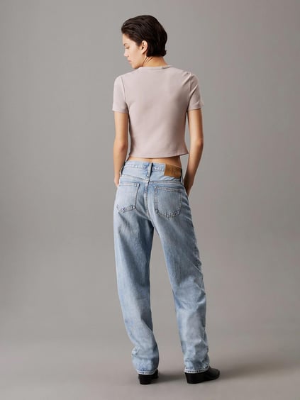 Calvin Klein Calvin Klein Kadın Slim Fit Kısa Kollu Pamuklu Gri Atlet J20J224769-PAN