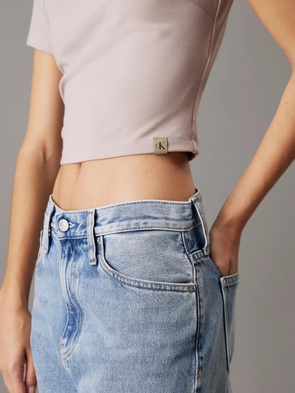 Calvin Klein Calvin Klein Kadın Slim Fit Kısa Kollu Pamuklu Gri Atlet J20J224769-PAN