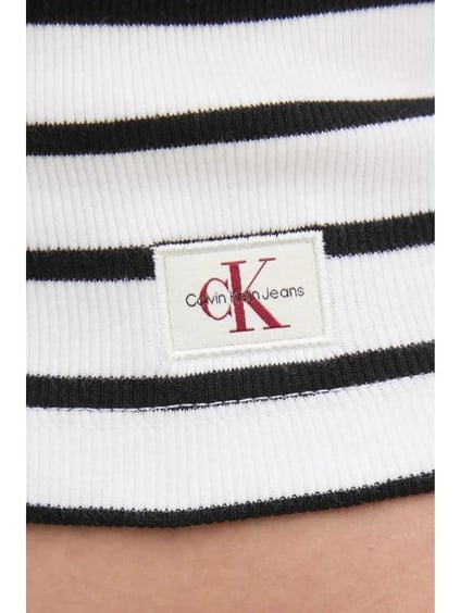 Calvin Klein Calvin Klein Kadın Straplez Düz Model Dar Beyaz Bluz J20J225310-0K4