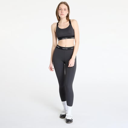 Calvin Klein Calvin Klein Kadın Vücudu Saran Kalıp Beli Elastik Bantlı Hızlı Kuruyan Kumaş Siyah Spor Sütyen LVGWS5K137-UB1