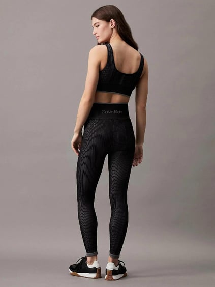 Calvin Klein Calvin Klein Kadın Yüksek Bel Slim Fit Kısa Paça Siyah Tayt 00GWS4L643-UB1