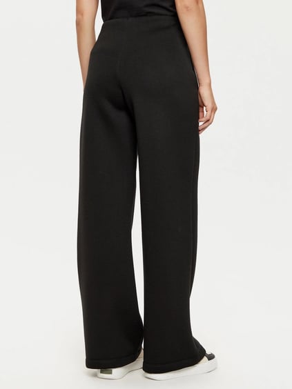 Calvin Klein Calvin Kleın Kadın Yüksek Bel Esnek Kumaş Geniş Kesim Fermuarlı Cepli Siyah Eşofman Altı K20K207947-BEH