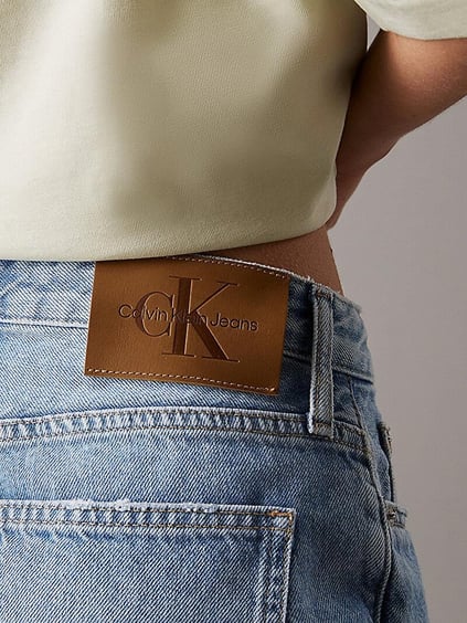 Calvin Klein Calvin Klein Kadın Yüksek Bel 5 Cepli Model Mavi Şort J20J225152-1AA