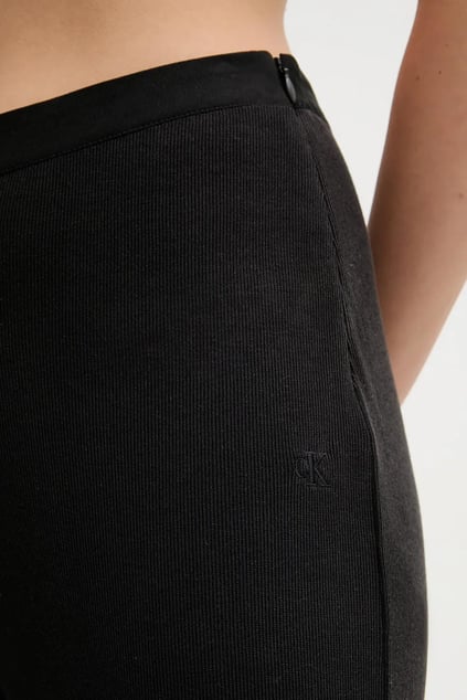 Calvin Klein Calvin Klein Kadın Yüksek Bel Geniş Paça Regular Fit Siyah Pantolon J20J225337-BEH