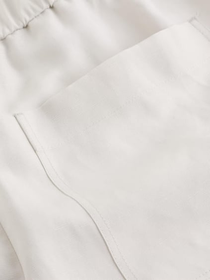 Calvin Klein Calvin Klein Kadın Yüksek Bel Diz Üstü Boy Cepli Bej Şort K20K208380-ADA