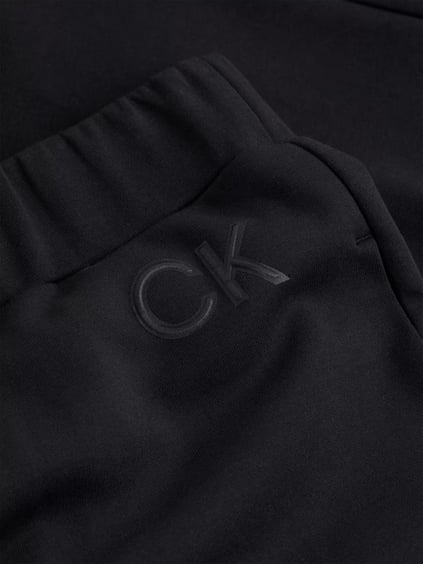 Calvin Klein Calvin Kleın Kadın Yüksek Bel Pamuklu Slim Fit Dar Paça Siyah Eşofman Altı K20K207945-BEH