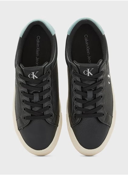 Calvin Klein Calvin Kleın Kadın Yüksek Rahat Taban Deri Siyah Sneaker YW0YW01669-0GX