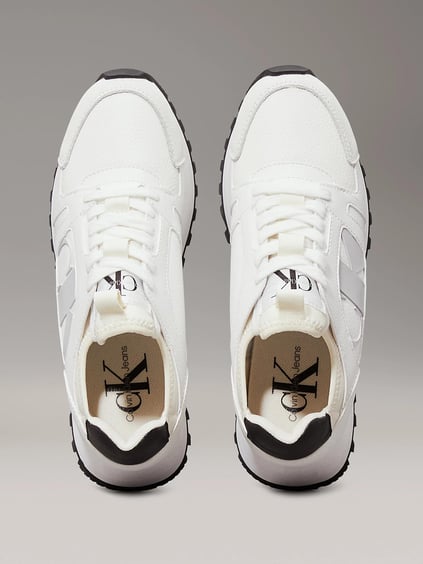 CALVIN KLEIN Calvin Kleın Kadın Yüksek Taban Bağcıklı Rahat Beyaz Sneaker YW0YW01642-01W