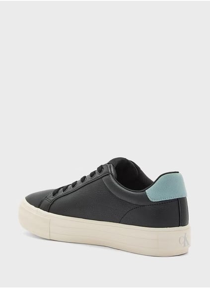 Calvin Klein Calvin Kleın Kadın Yüksek Rahat Taban Deri Siyah Sneaker YW0YW01669-0GX
