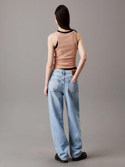 Calvin Klein Calvin Klein Kadın Yuvarlak Yaka Kolsuz Slim Fit Pembe Atlet J20J224762-TGW