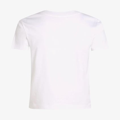 Calvin Klein Calvin Klein Kadın Yuvarlak Yaka Slim Fit Marka Logolu Kısa Kollu Beyaz T-Shirt J20J225260-YAA