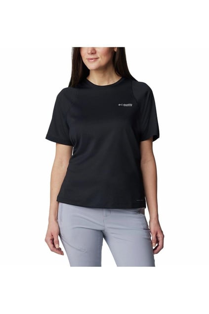 Columbia Columbia Kadın Pamuklu Marka Logolu Yazlık Günlük Kullanım Siyah T-Shirt 2072541-010