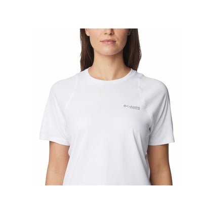 Columbia Columbia Kadın Pamuklu Marka Logolu Yazlık Günlük Kullanım Beyaz T-Shirt 2072541-100