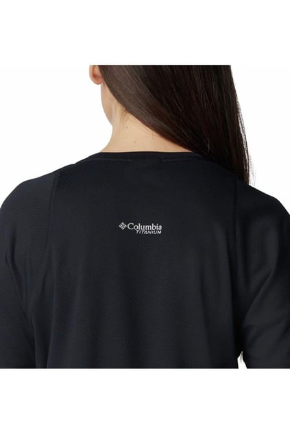 Columbia Columbia Kadın Pamuklu Marka Logolu Yazlık Günlük Kullanım Siyah T-Shirt 2072541-010