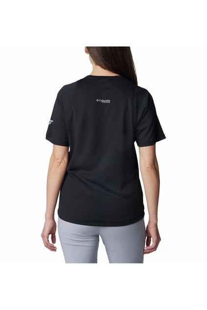 Columbia Columbia Kadın Pamuklu Marka Logolu Yazlık Günlük Kullanım Siyah T-Shirt 2072541-010