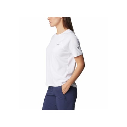 Columbia Columbia Kadın Pamuklu Marka Logolu Yazlık Günlük Kullanım Beyaz T-Shirt 2072541-100