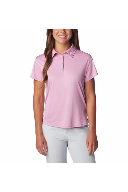 Columbia Columbia Kadın Polo Yaka Kısa Kollu Pamuklu Günlük Mor Polo Yaka T-Shirt 2070251-596