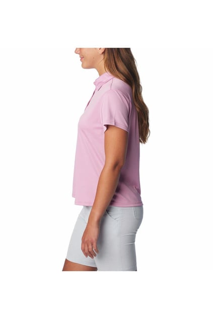 Columbia Columbia Kadın Polo Yaka Kısa Kollu Pamuklu Günlük Mor Polo Yaka T-Shirt 2070251-596