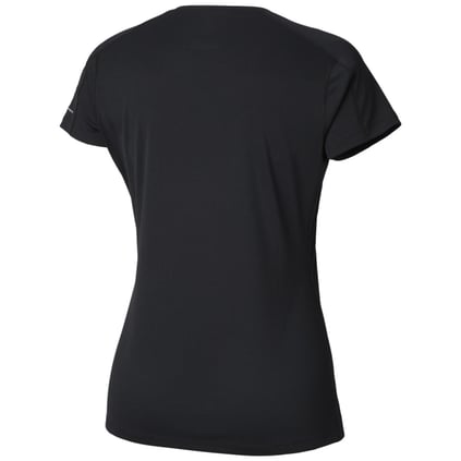 Columbia Columbia Kadın Slim Fit V Yaka Marka Logolu Günlük Siyah T-Shirt 1533571-010