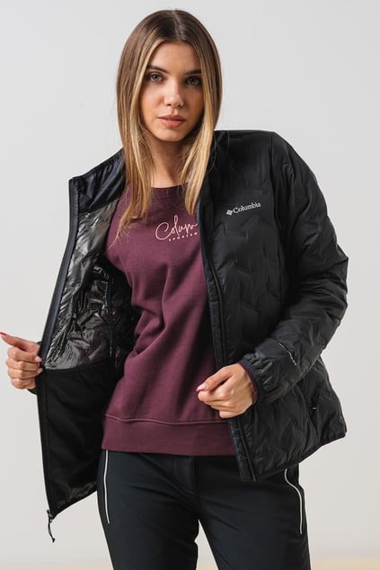 Columbia Columbia Kadın Termal Isı Yansıtıcılı Regular Fit Dik Yaka Siyah Mont 2088271-010