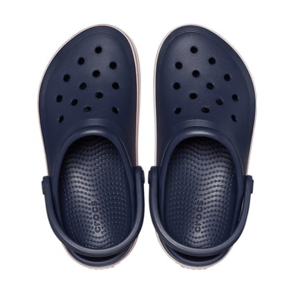 Crocs Crocs Çocuk Logolu Yazlık Orijinal Kaydımaz Günlük Kullanım Lacivert Terlik 208477-4CC