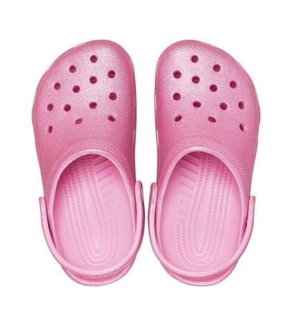 Crocs Crocs Çocuk Marka Logolu Rahat Günlük Kullanım Pembe Terlik 206993-6XE