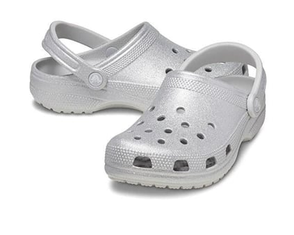 Crocs Crocs Kadın Marka Logolu Rahat Günlük Kullanım Gümüş Terlik 205942-0IC