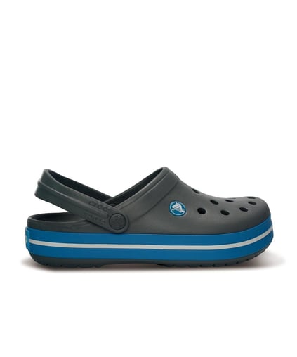 Crocs Crocs UNISEX Renkli Logo Detaylı Günlük Lacivert-Gri Terlik 11016-07W