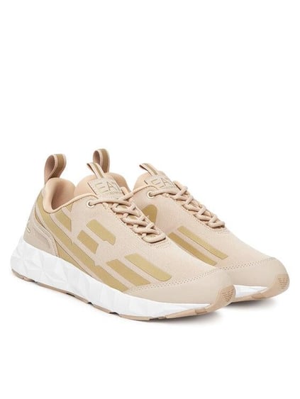 EA7 Ea7 Erkek Hafif Yüksek Taban Kartal Logolu Bej Sneaker X8X217 XK433-M1136
