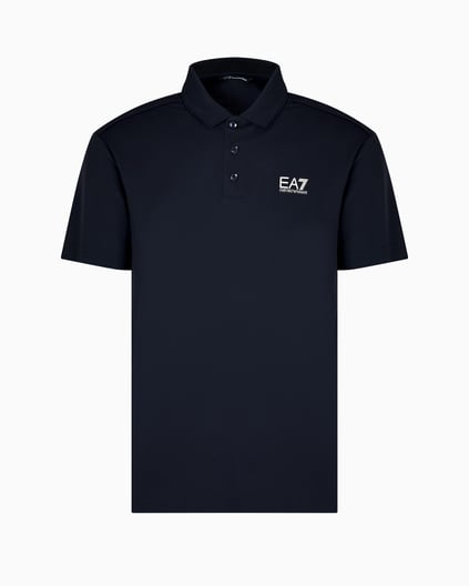 Ea7 Ea7 Erkek Kısa Kollu Polo Yaka Düğme Kapamalı Lacivert Polo Yaka T-Shirt 7M000180 AF13530-UB102