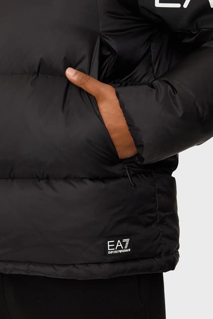 Ea7 Ea7 Erkek Kuş Tüyü Dolgulu Su Geçirmez Kapüşonlu Siyah Ceket 6DPB33 PNEOZ-1200