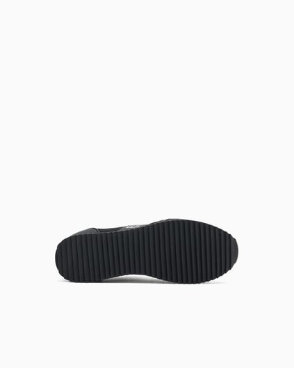 EA7 Ea7 Erkek Nefes Alabilen File Detaylı Rahat Taban Kartal Logo Motifli Beyaz-Siyah Sneaker 7X000334 AF18610-MC001