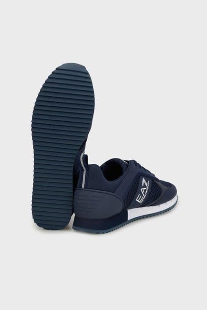 EA7 Ea7 Erkek Nefes Alabilen File Detaylı Rahat Taban Kartal Logo Motifli Lacivert Sneaker 7X000334 AF18610-MB198