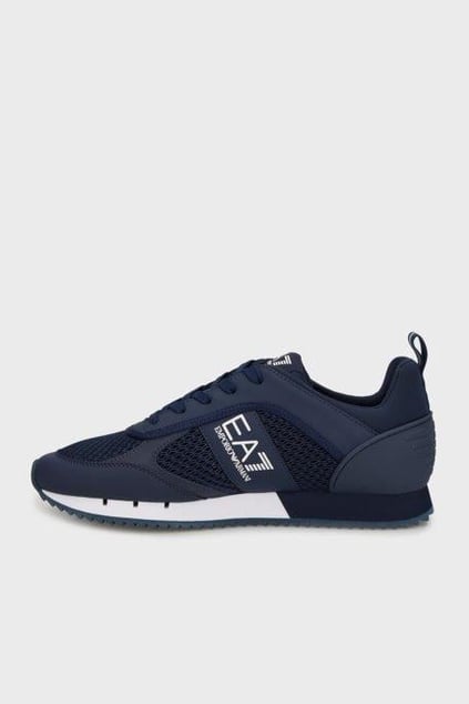 EA7 Ea7 Erkek Nefes Alabilen File Detaylı Rahat Taban Kartal Logo Motifli Lacivert Sneaker 7X000334 AF18610-MB198