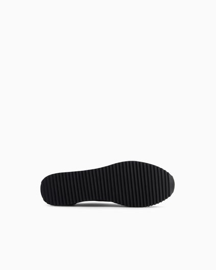 EA7 Ea7 Erkek Nefes Alabilen File Detaylı Rahat Taban Kartal Logo Motifli Siyah Sneaker 7X000334 AF18610-MC178